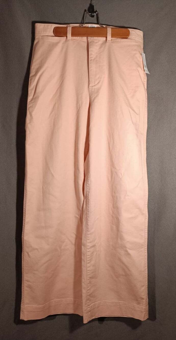 Gap For Good Pink High Rise Wide Leg Crop Jeans Women’s 8 Tall NWT Denim